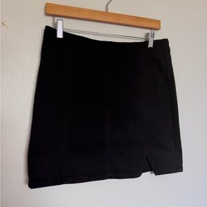 Black Women's Mini Skirt - Classic A-Line